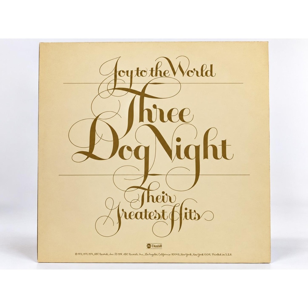 Three Dog Night Joy to the World Greatest Hits 1974 Vinyl  ABC Dunhill Gatefold